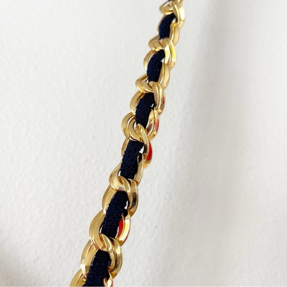 St. John Gold and Navy Chain Belt main image 4